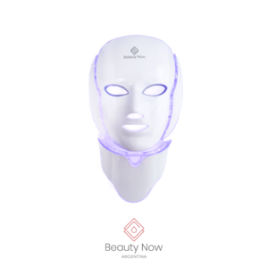 Máscara led 7 colores con cuello y microcorrientes para estética